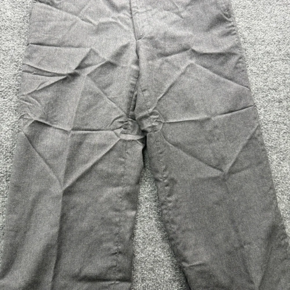 Unbranded 100% Pure Wool Dress Pants Mens 30 Gray 25 Inseam USA Made Casual